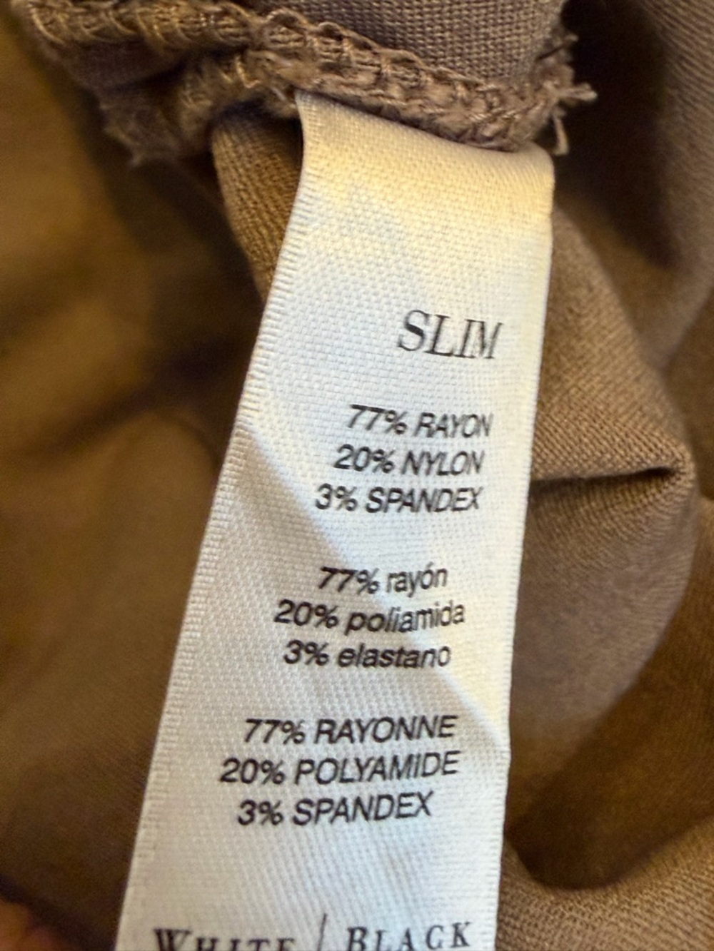 WHITE HOUSE BLACK MARKET SLIM ANKLE PANTS Side Zip Elastic Waist SIZE 12S SLIM - Picture 9 of 10